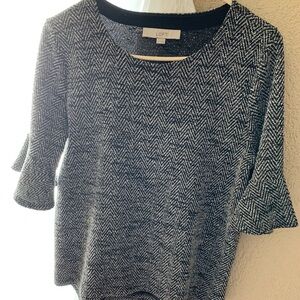 LOFT Women's Chevron Pattern Sweater